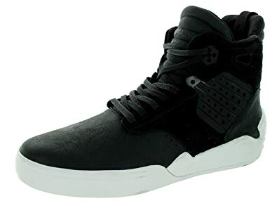 Supra Skytop IV Mens Black Leather High Top Lace Up Sneakers Shoes 11