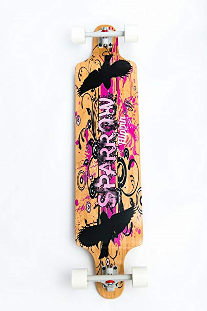 Flippin Board Co Sparrow Pink Longboard Downhill Drop Down Complete