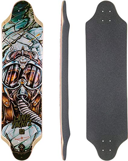 Landyachtz Top Speed Longboard Skateboard Deck with Grip Tape