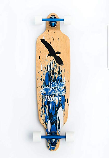 Flippin Board Co Bluejay Bamboo Longboard Complete Skateboard