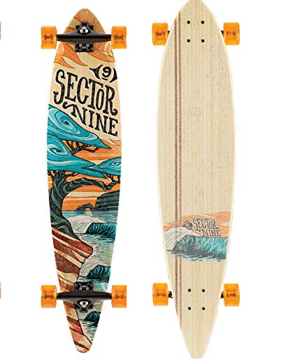 Sector 9 Bonsai Complete 42 Inch Bamboo Top Mount Longboard for Carving and Commuting
