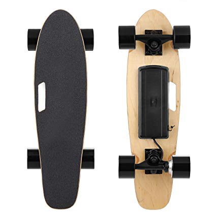 dtemple Professional 350w Motor Electric Skateboard Black Maple Skateboards Top Speed 20Km/h Huge Lithium Battery Capacity US STOCK