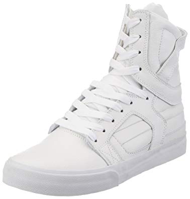 Supra Mens Skytop II White White Shoes