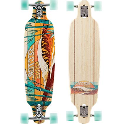 Sector 9 Shoots Complete 34 Inch Bamboo Drop Through Longboard for Carving
